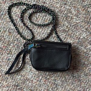 Aimee Kestenbutg Micro Black Leather Crossbody Bag